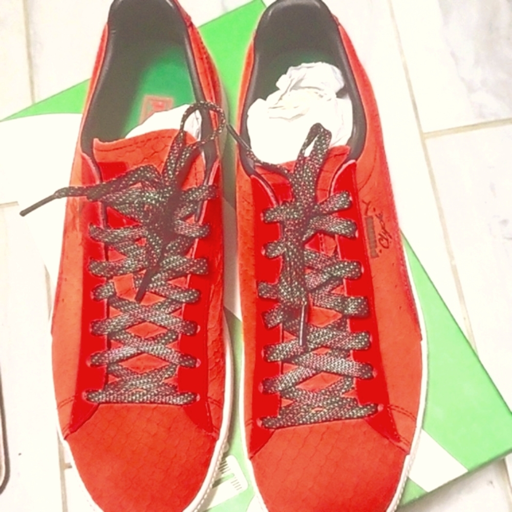 PUMA The Clyde GCC High Risk Red PUMA Black 362631 02 Size 10
